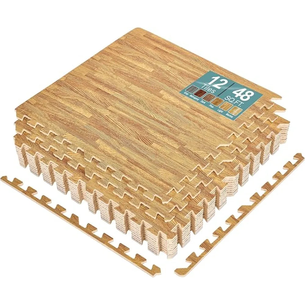 48 Pieces, 3/8-Inch Thick Flooring Wood for Home