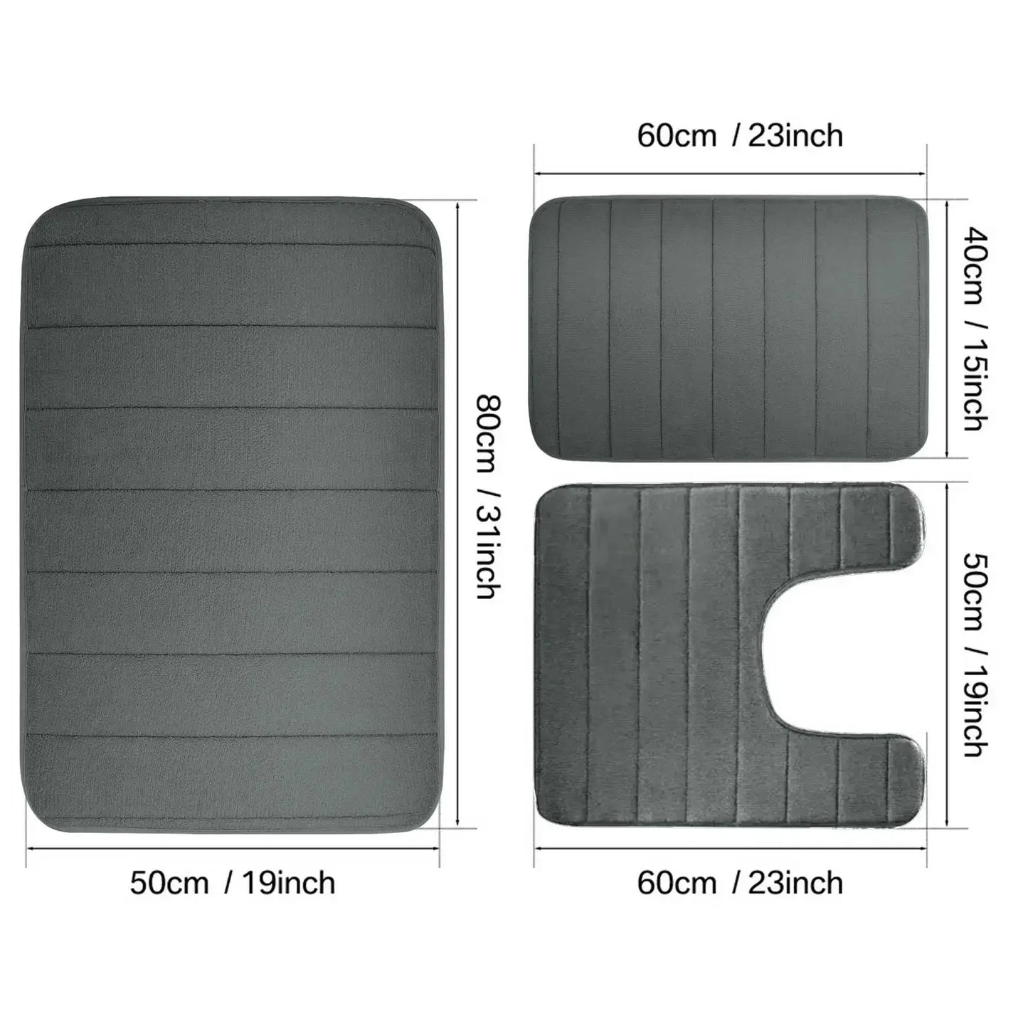 Thick Memory Foam, Water Absorption, Non-Slip, 6 Colors