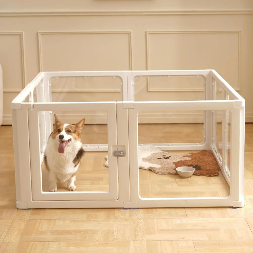 Citylife Clear Dog Playpen Indoor/Outdoor