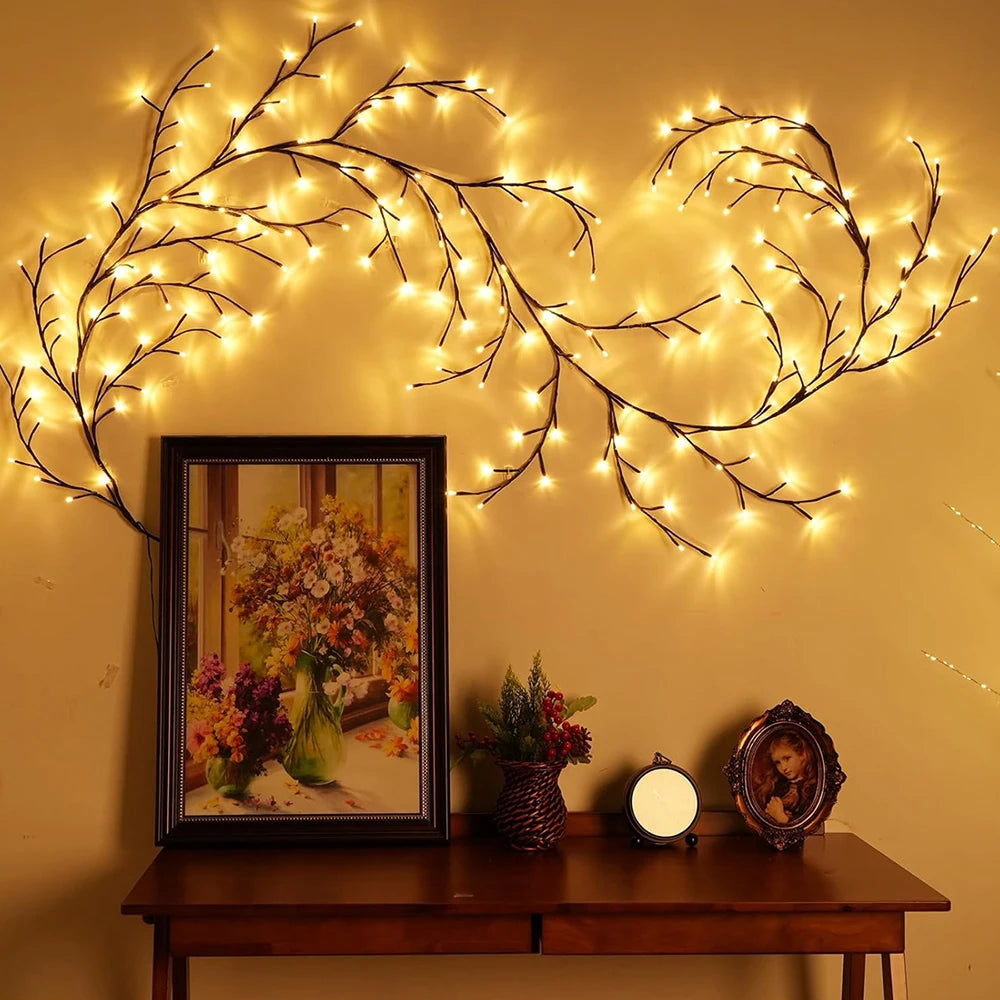 Outdoor Lighting Solar Tree and Vine Lamp