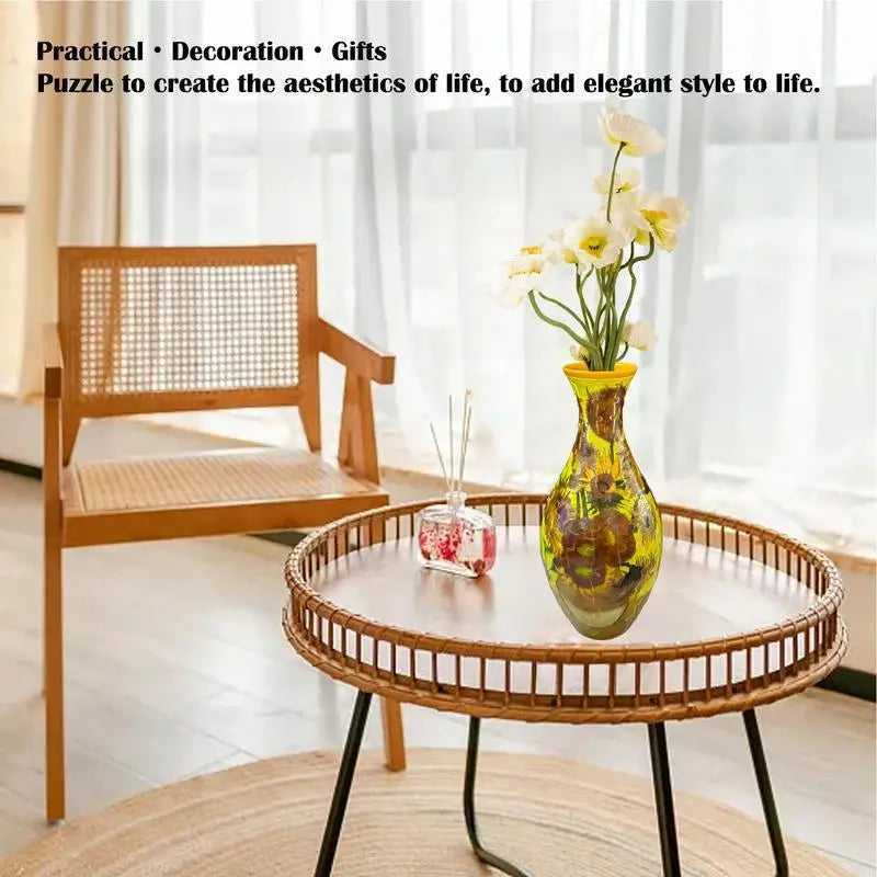 3D Puzzle Vase DIY Assembly Educational