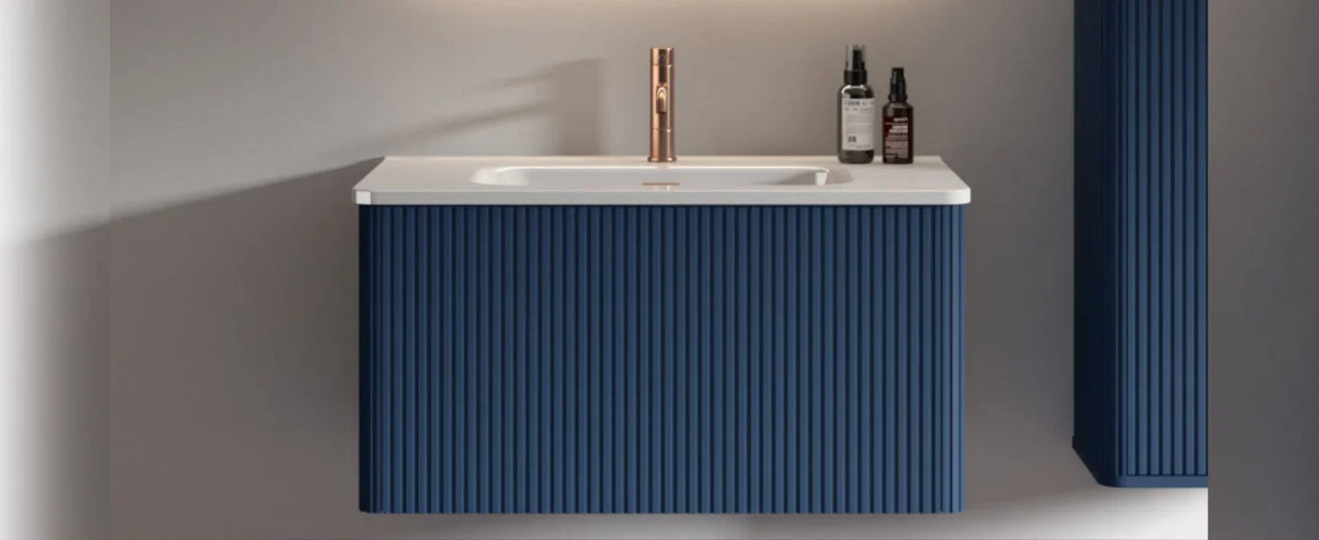 Wall-Mounted Ceramic Sink Vanity Combo