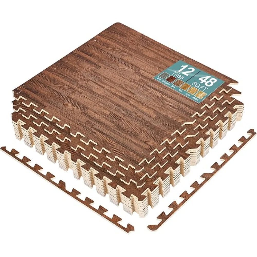 48 Pieces, 3/8-Inch Thick Flooring Wood for Home