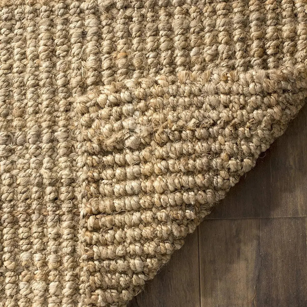 Natural Jute Fiber Collection Area Rug - 5' Square