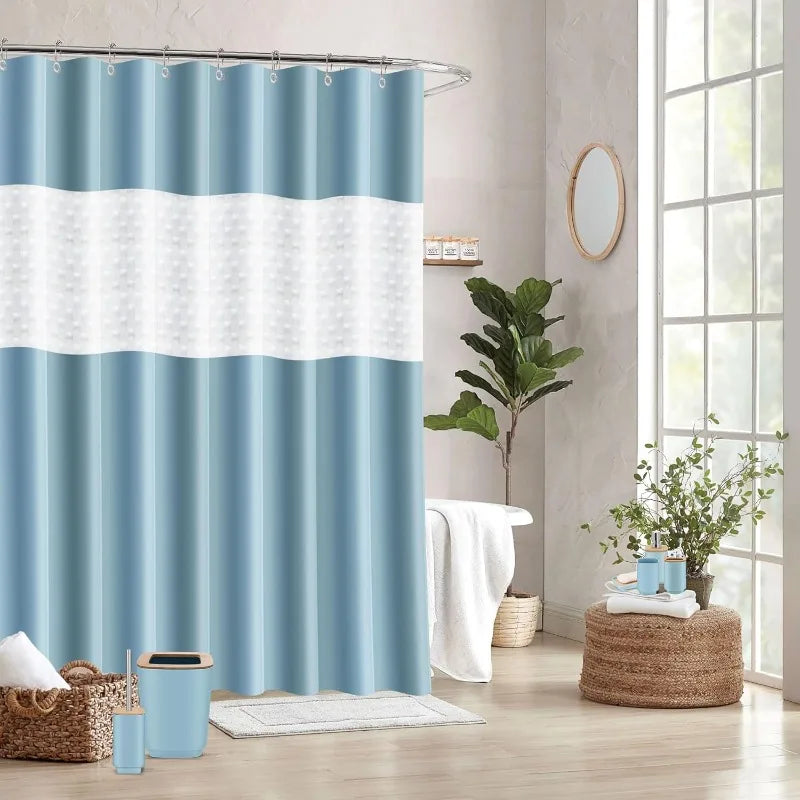 24 Piece Set, Curtain, Trash Can, Accessories