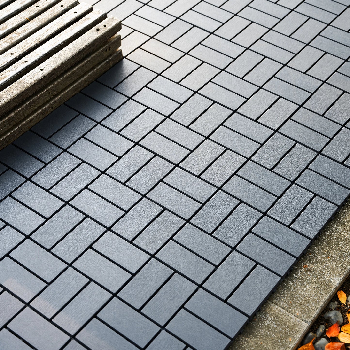 44 Pack Interlocking Tiles-12x12 Inch, Easy Install, Durable Polypropyl