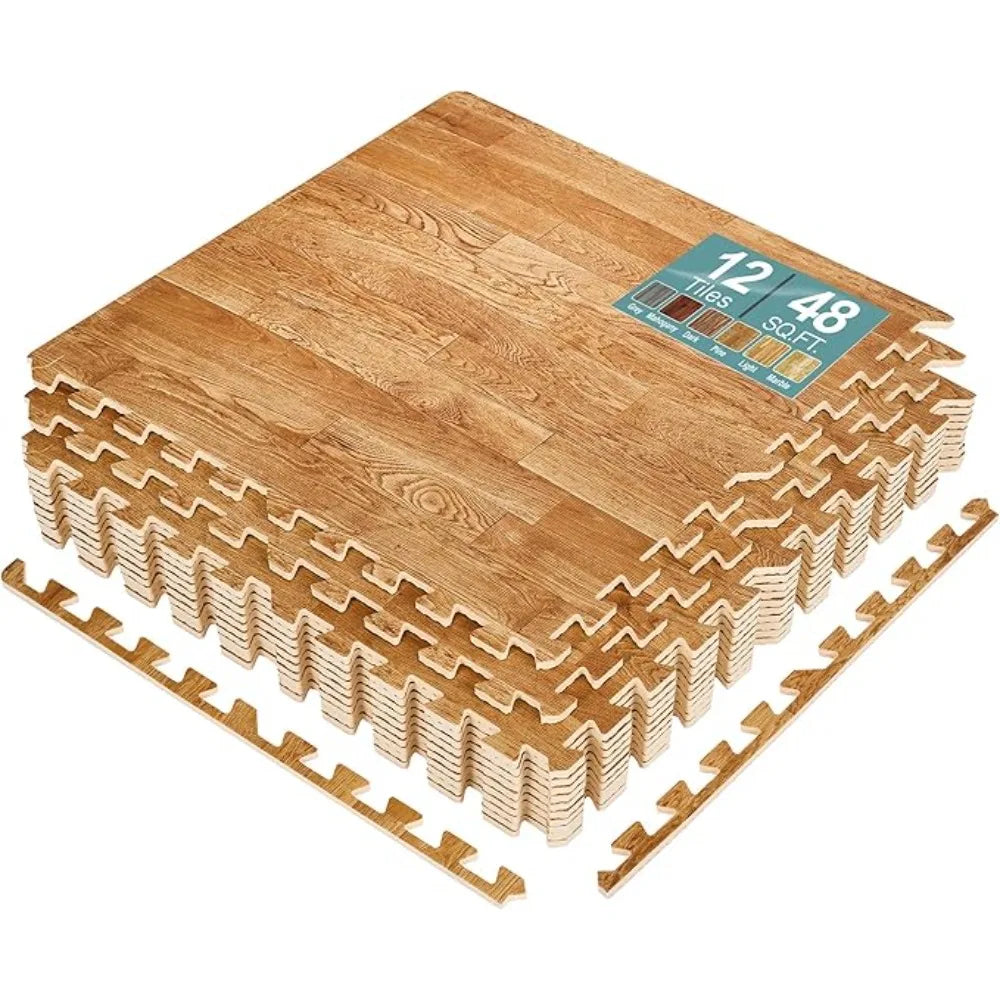 48 Pieces, 3/8-Inch Thick Flooring Wood for Home