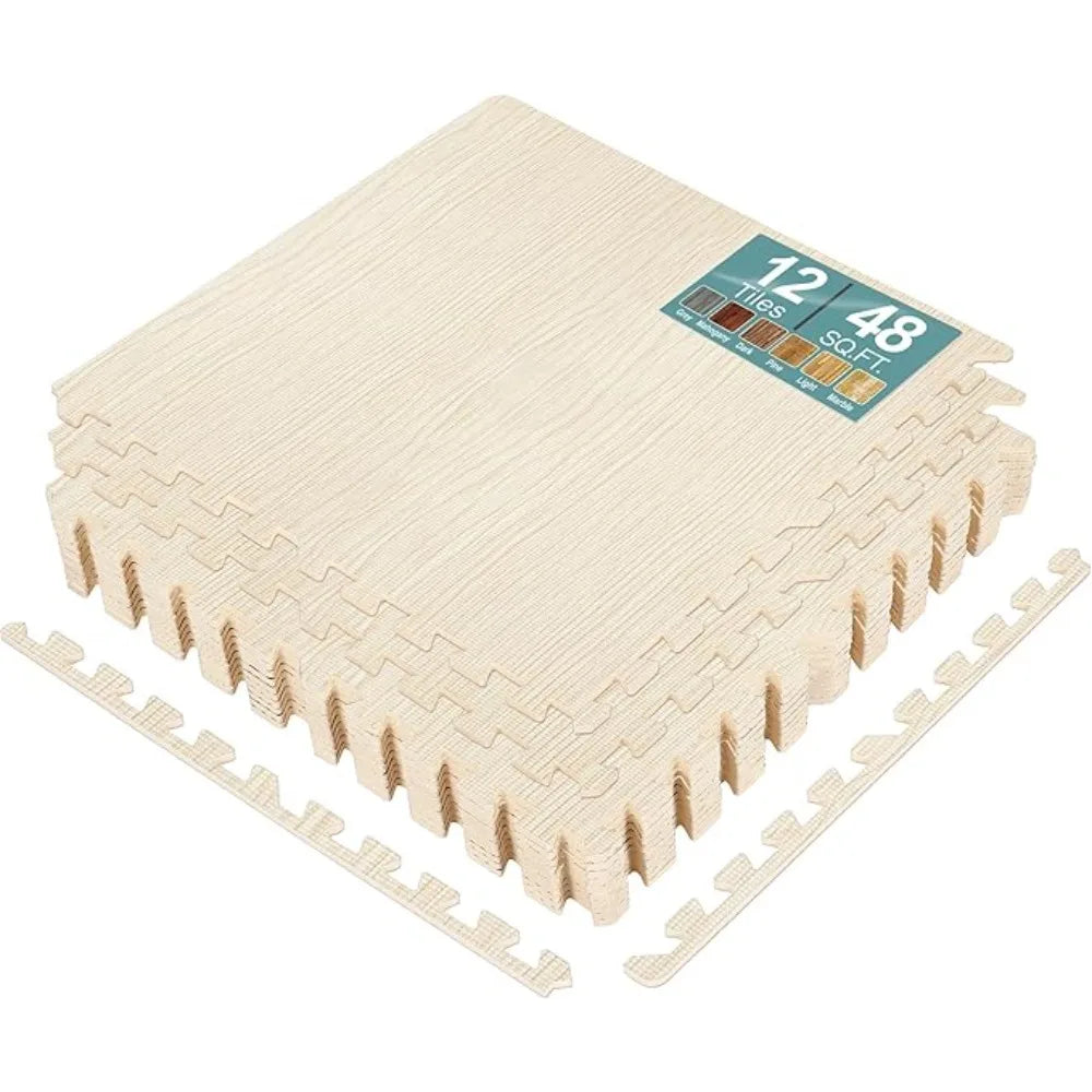 48 Pieces, 3/8-Inch Thick Flooring Wood for Home