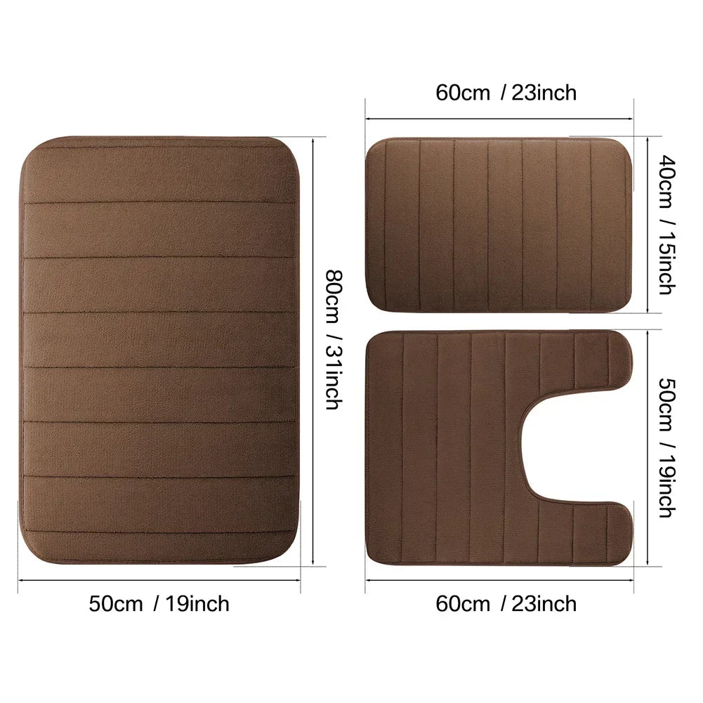 Thick Memory Foam, Water Absorption, Non-Slip, 6 Colors