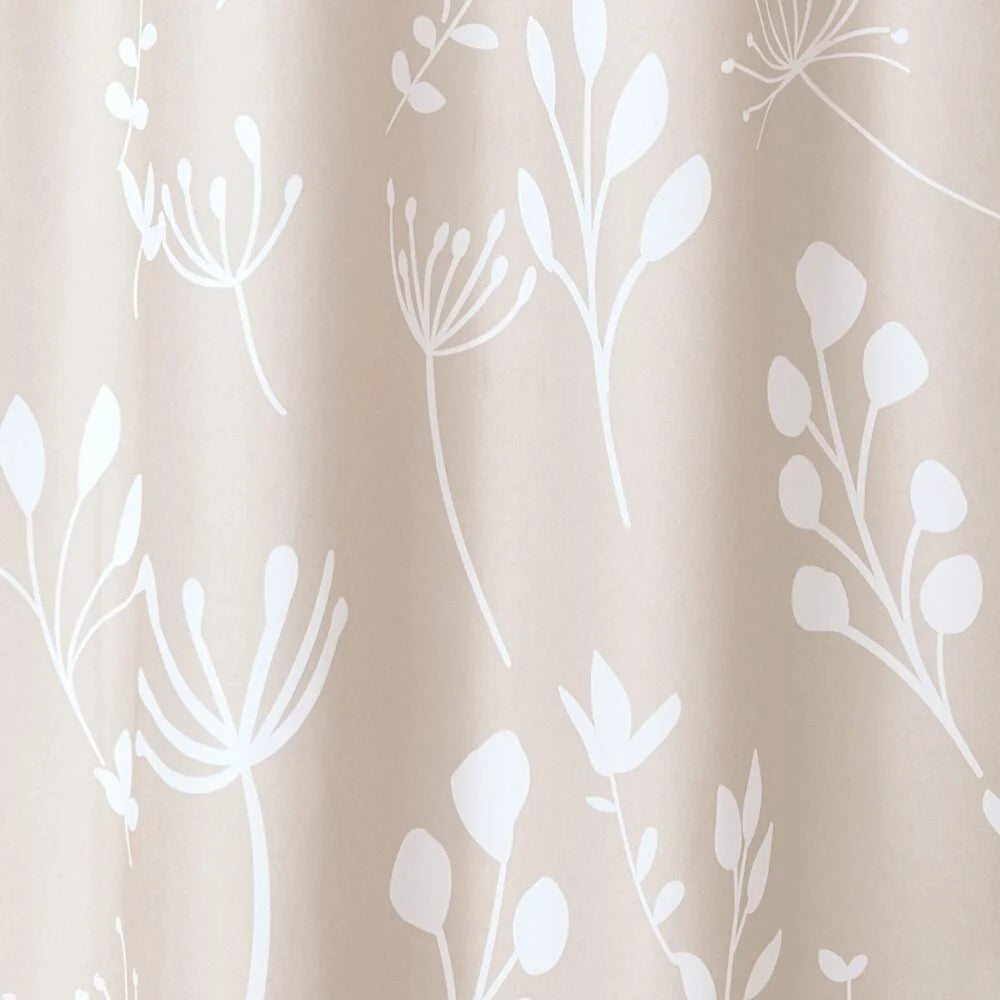 High Quality Floral Shower Curtain, 72x72, Reinforced Button Holes