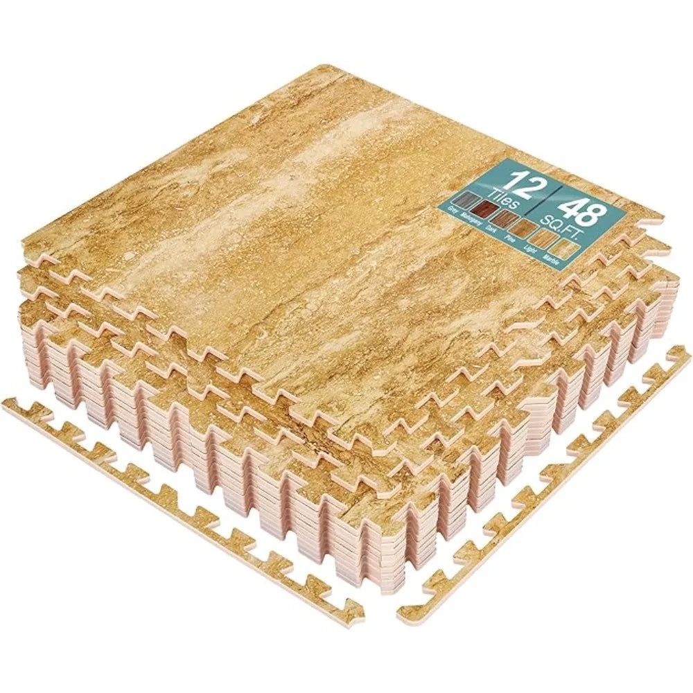 48 Pieces, 3/8-Inch Thick Flooring Wood for Home