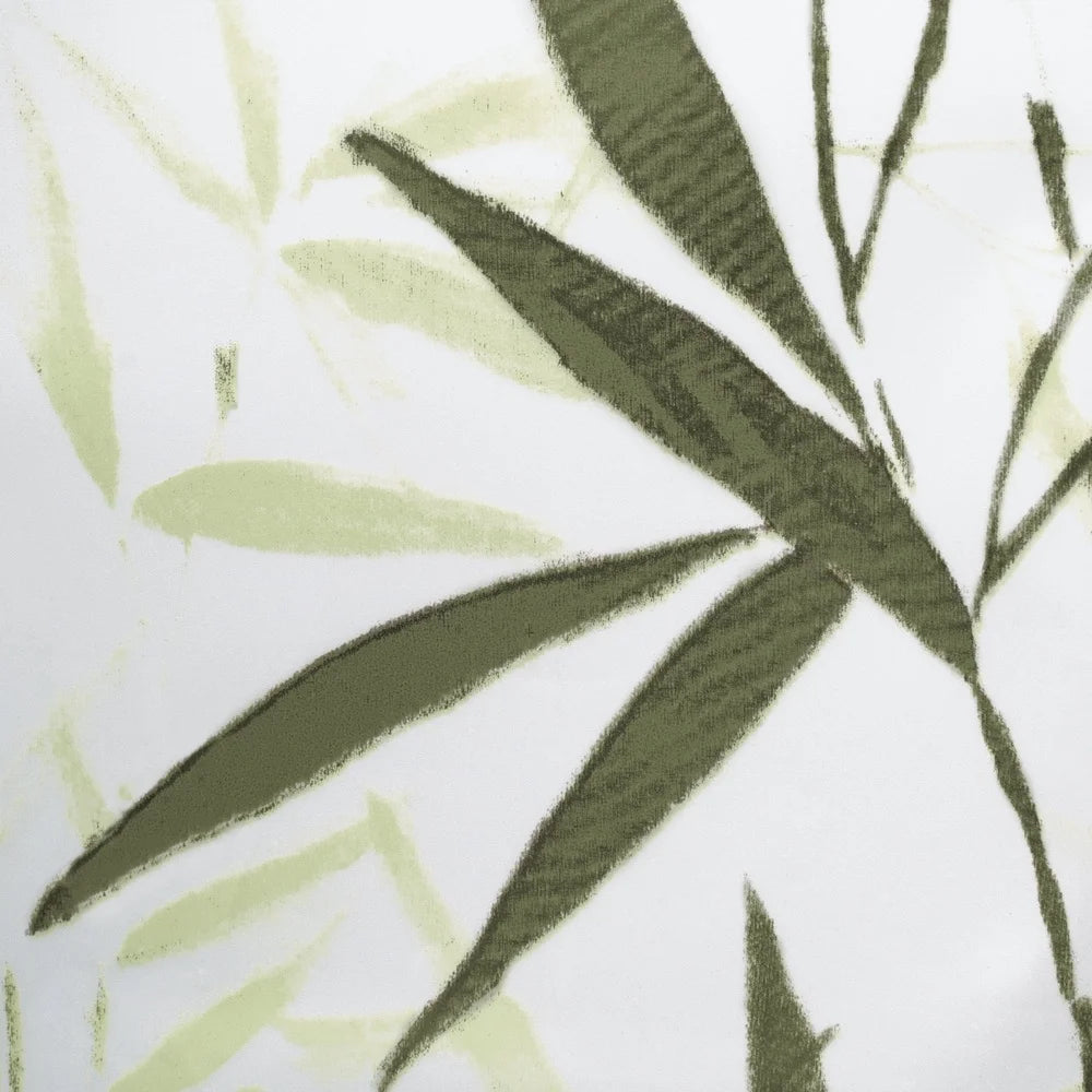 Waterproof Curtain, Bamboo Design, 70x72 Inches, Soft Touch