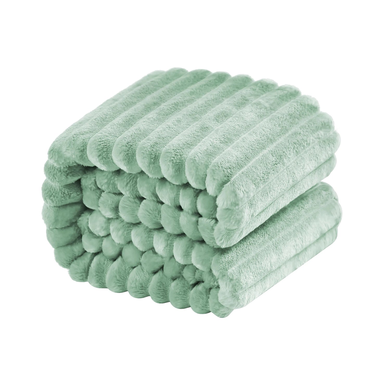 Plush Flannel Fleece Blanket For Couch, Bed