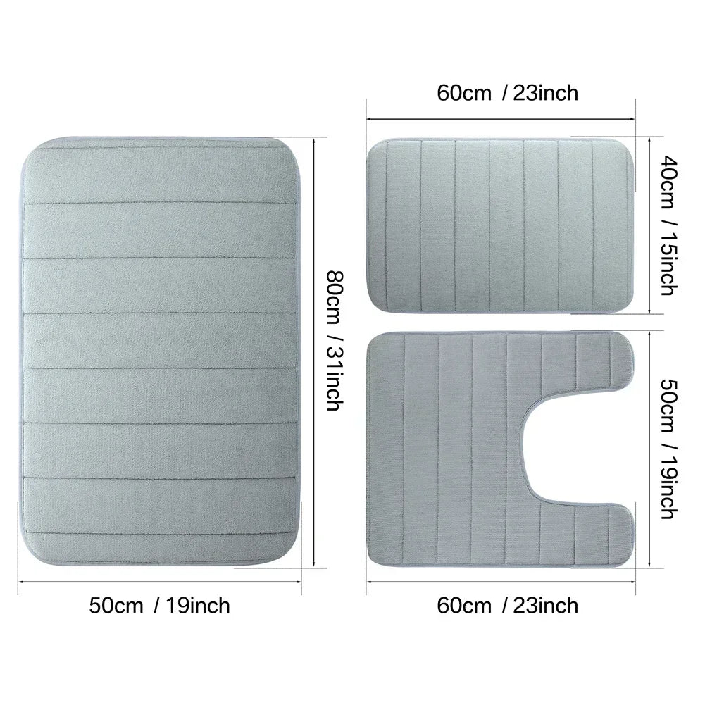Thick Memory Foam, Water Absorption, Non-Slip, 6 Colors