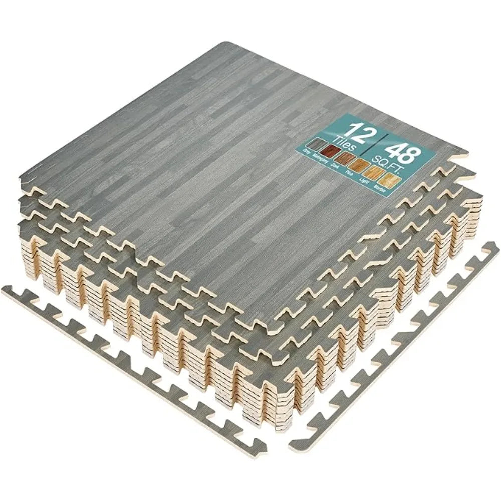 48 Pieces, 3/8-Inch Thick Flooring Wood for Home