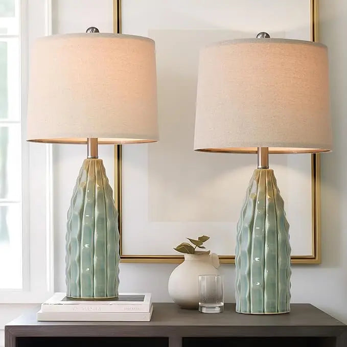 23.75inch Set of 2 Ceramic Table Lamps