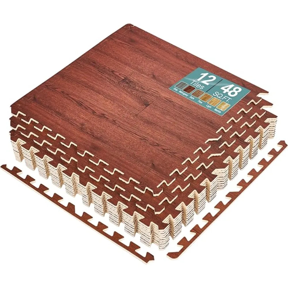 48 Pieces, 3/8-Inch Thick Flooring Wood for Home
