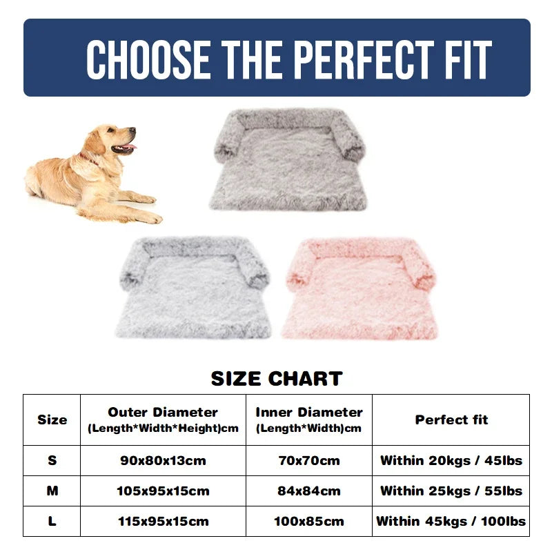 Dog Furniture Protector, Calming, Plush, Warm Sleep Cushion
