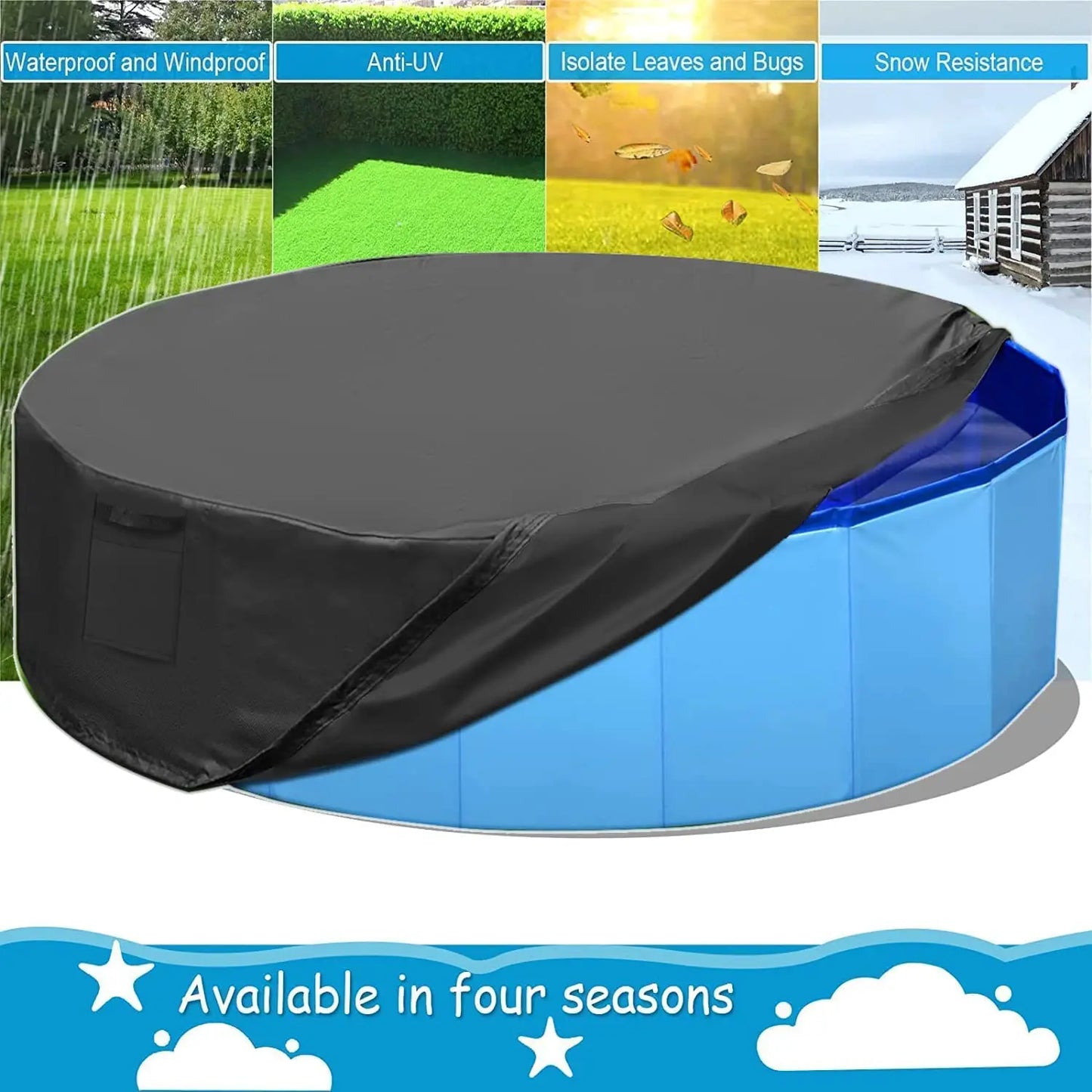 Dog Swimming Pool & Cover, Scratch Resistance