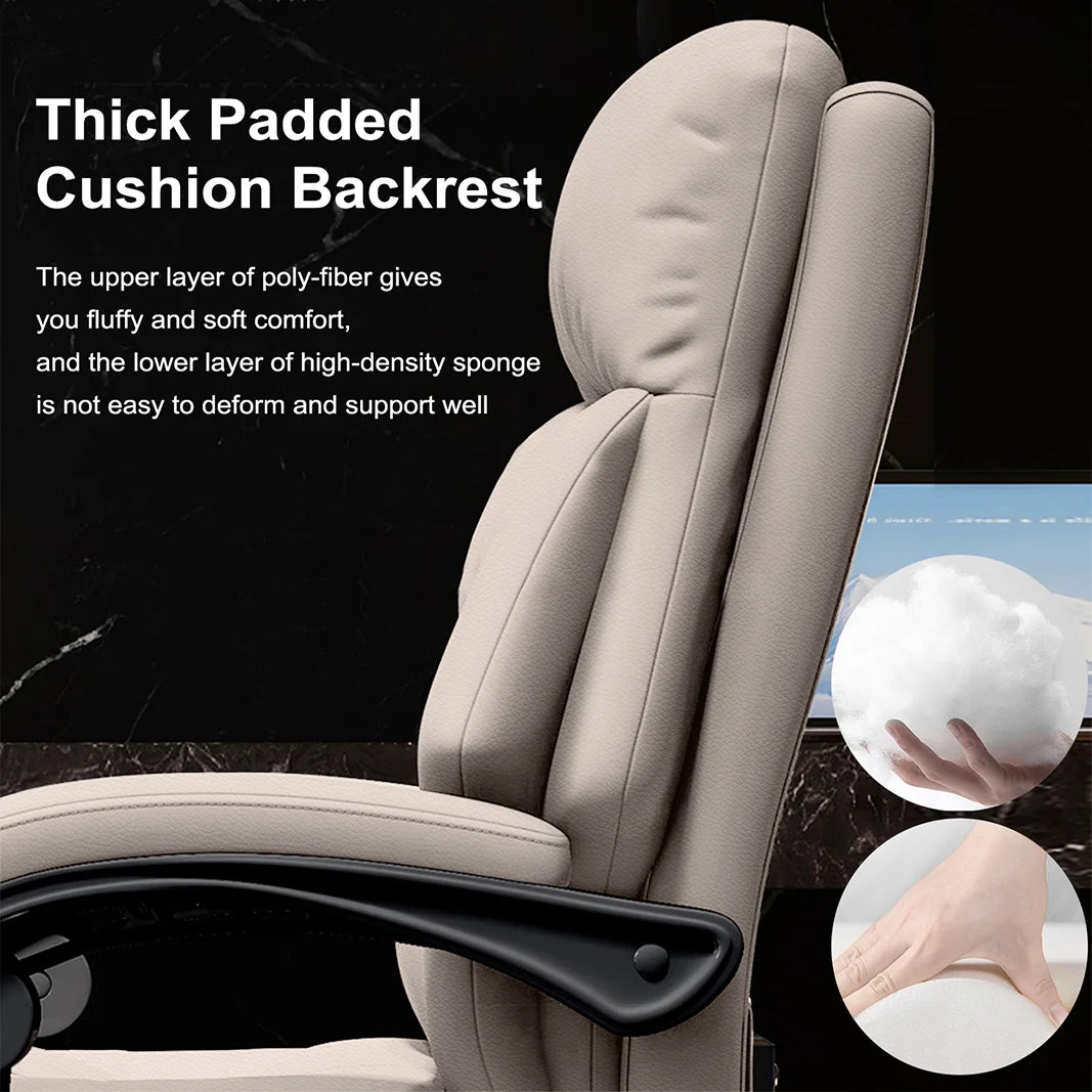 High Back Executive Desk Chair with Foot Rest