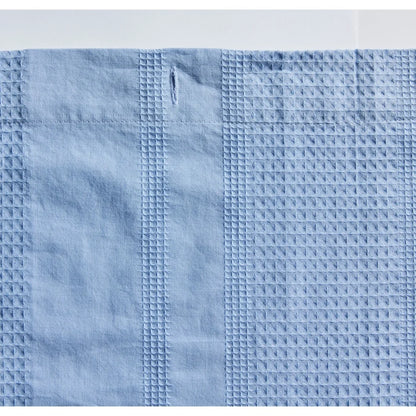 Cotton Waffle Shower Curtain, 72x72,  Reinforced Buttonholes, Washable