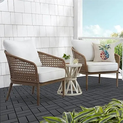 44 Pack Interlocking Tiles-12x12 Inch, Easy Install, Durable Polypropyl