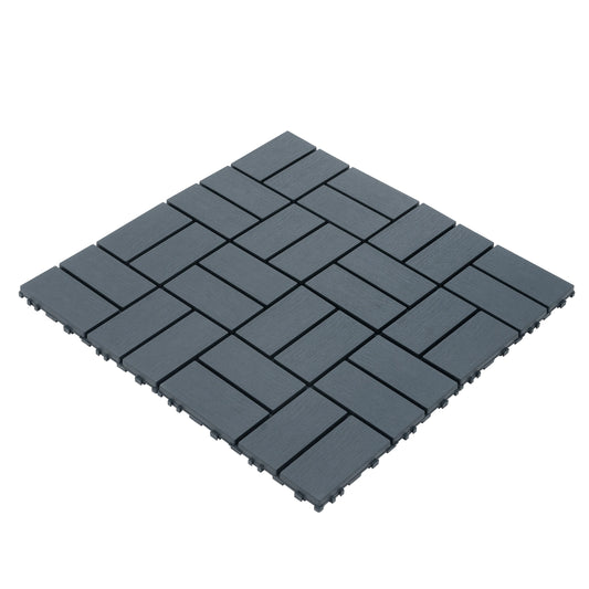 44 Pack Interlocking Tiles-12x12 Inch, Easy Install, Durable Polypropyl