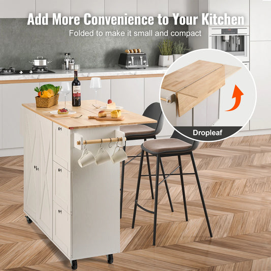 Multifunctional Wooden Kitchen Island