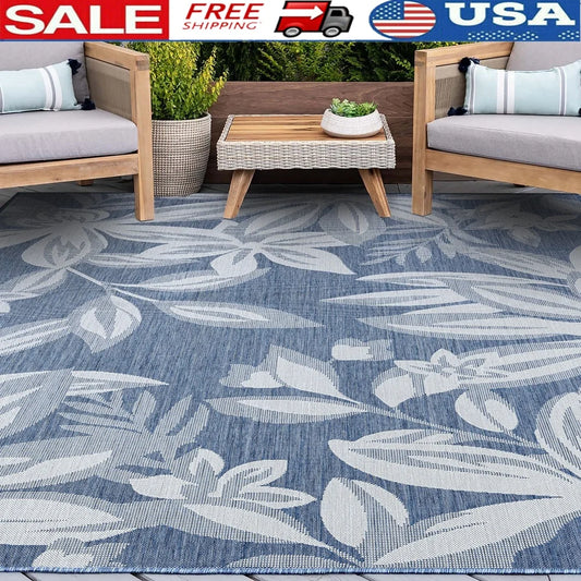 Water Resistant Indoor Outdoor Rug, Easy Clean,  Durable