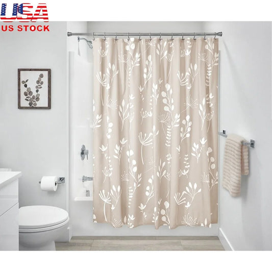 High Quality Floral Shower Curtain, 72x72,  Reinforced Button Holes