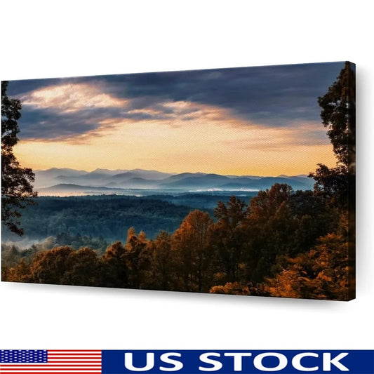 Great Smoky Mountain Canvas Photography, Non-fading