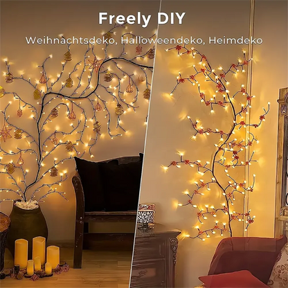 Outdoor Lighting  Solar Tree and Vine Lamp