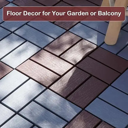 44 Pack Interlocking Tiles-12x12 Inch, Easy Install, Durable Polypropyl