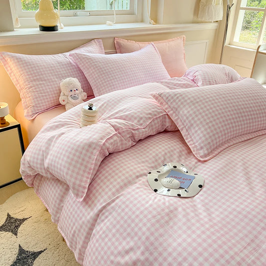 3pcs Simple, soft and breathable duvet cove