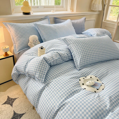 3pcs Simple, soft and breathable duvet cove