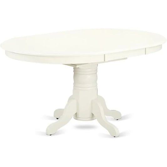 Oval Dining Room Table - Butterfly Leaf & Pedestal Base, 42x60 In