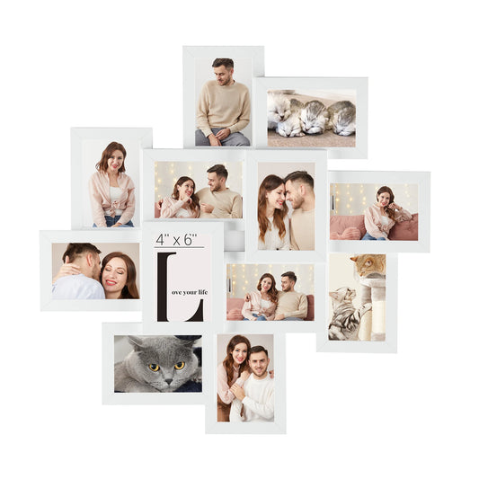 4x6 Collage Picture Frames, 12-Pack Picture Frames 4" x 6"