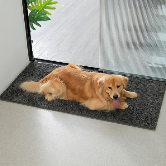 Door Absorbent Mat For Muddy Paws, Non-Slip, Washable