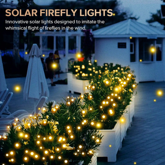 16 LED Solar Swaying Firefly Lights