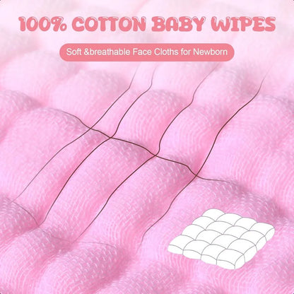 20 Pcs Baby Muslin Washcloth Soft, Burp Cloth